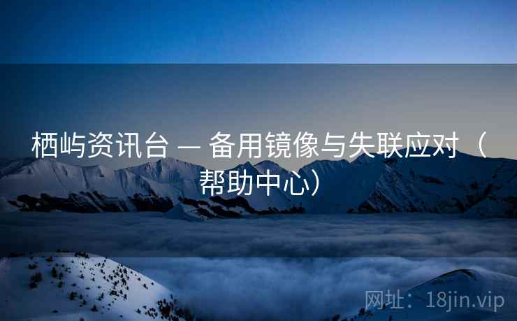 栖屿资讯台 — 备用镜像与失联应对（帮助中心）  第2张